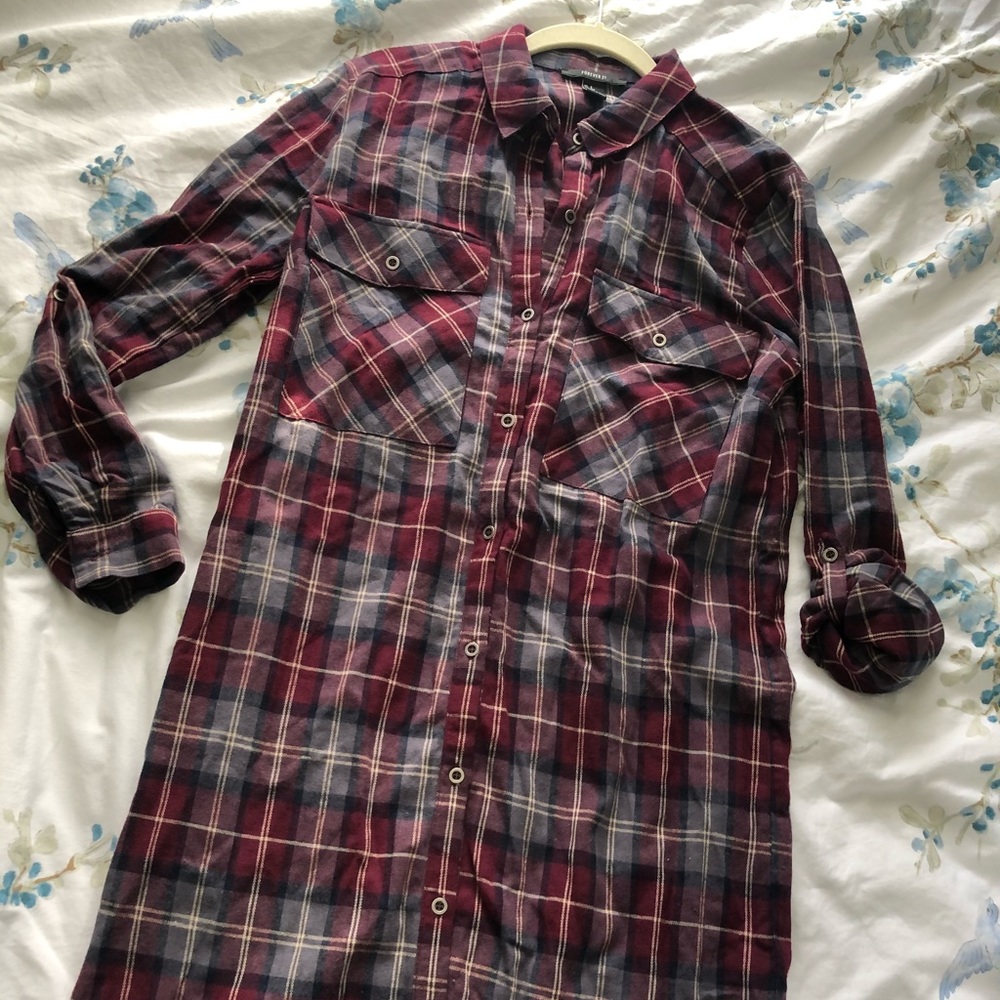 Red flannel dress